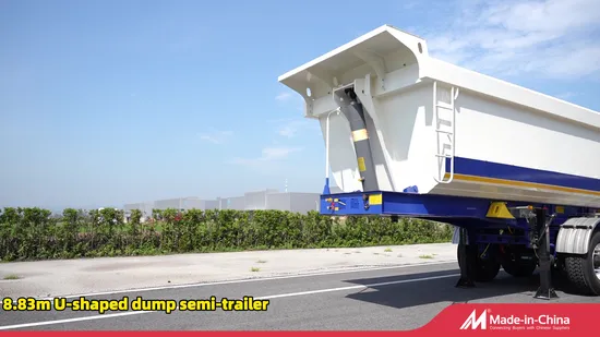 3 assi 4 assi 35 mc 40 m3 45 m3 60 tonnellate 70 tonnellate 80 tonnellate Ribaltabile idraulico posteriore/posteriore Ribaltabile per miniere/Rimorchio semirimorchio per trasporto di pietre