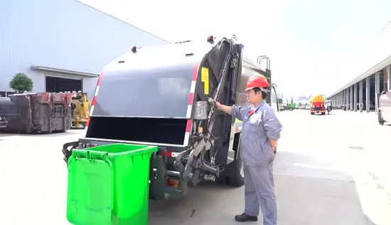 Camion compattatore per rifiuti da 10 mc, 12 mc, 15 mc, Camion per rifiuti con caricatore posteriore