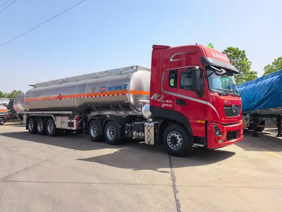 Autocisterna per carburante 40000/45000/50000L Autocisterna per olio Autocisterna per carburante Semirimorchio Autocisterna per benzina in alluminio Autocisterna per acqua/latte/olio commestibile/liquidi chimici Produttore di autocisterne