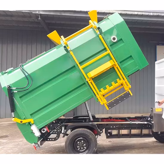 Camion elettrico cinese di alta qualità per la pulizia dei bidoni della spazzatura in vendita